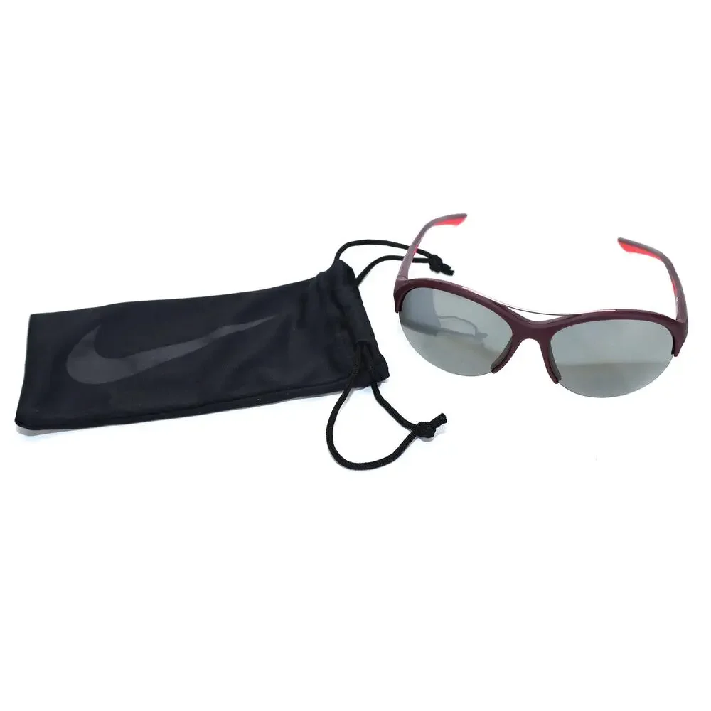 Nike Flex Momentum Semi-Rim Sunglasses - Matte Night Maroon/Gunmetal Flash - NWT